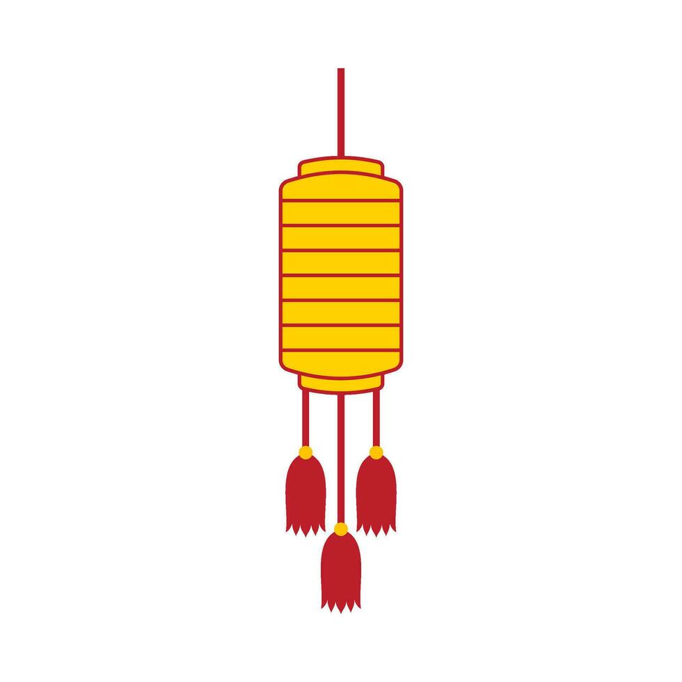 Flat illustration of chinese new year ornament on isolated background vector