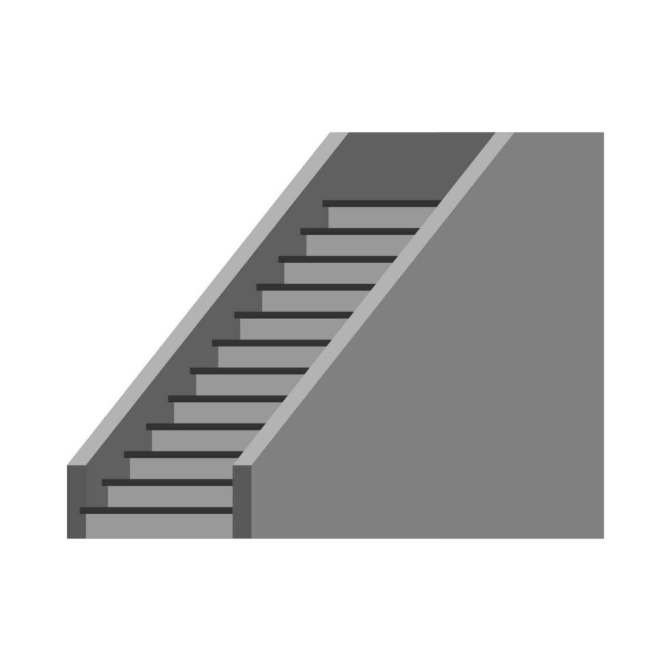 Flat illustration of stairs on isolated background vector