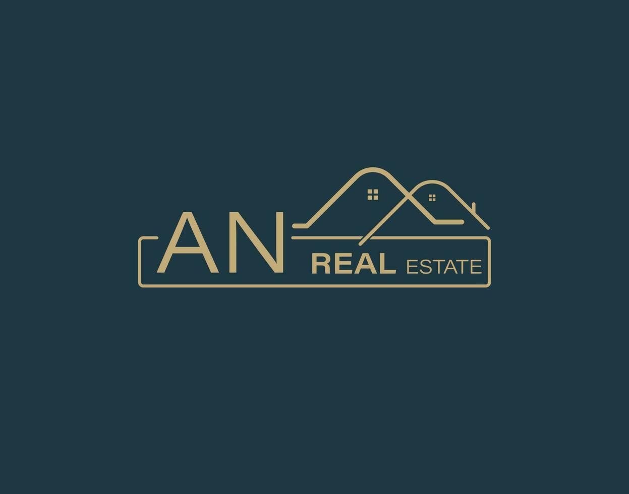 AN Real Estate and Consultants Logo Design Vectors images. Luxury Real Estate Logo Design