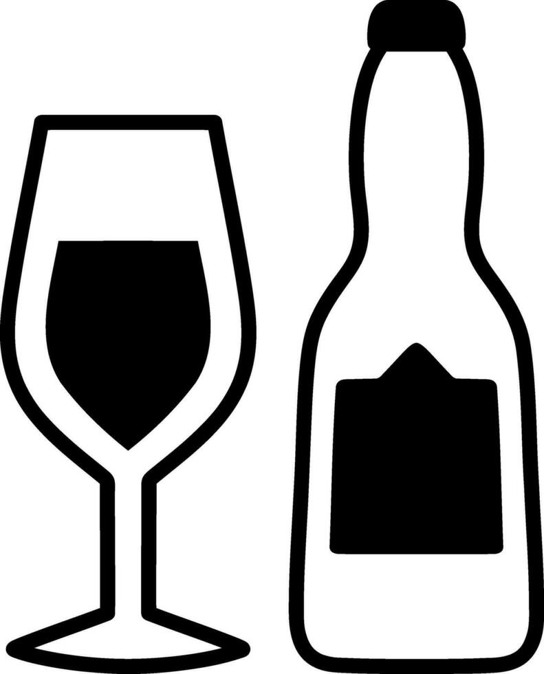 Beer icon Beer glass bottle vector