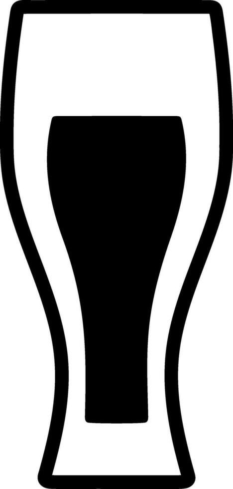 Glass toast icon Stencil beer drink vector