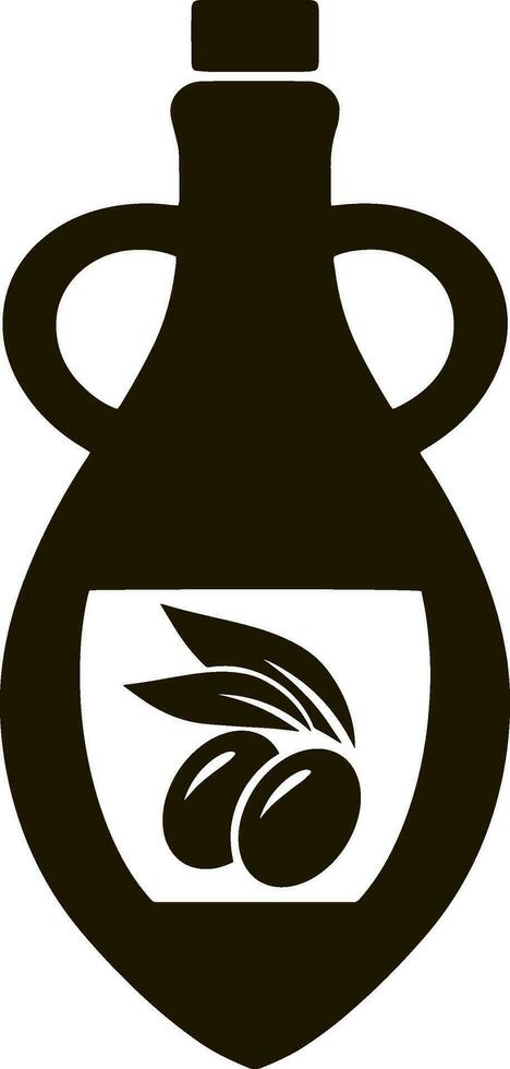 Stencil amphora olive icon Food clipart vector