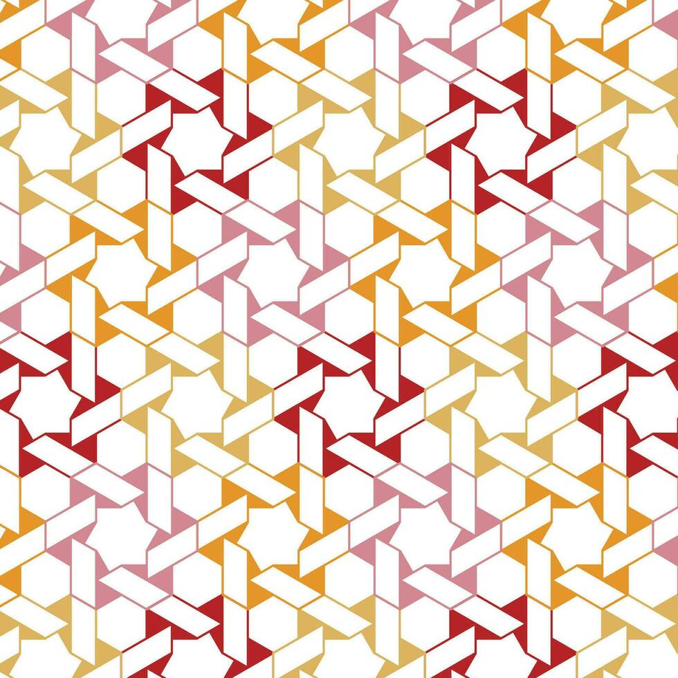 Abstract Geometric Seamless Fabric, Textile Pattern Background vector