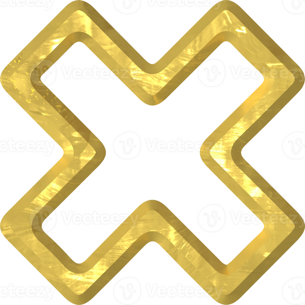 Golden symbol illustration png