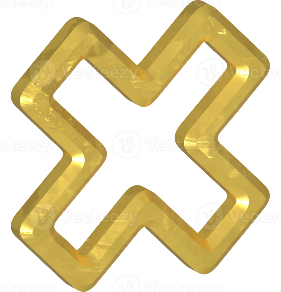 Golden symbol illustration png