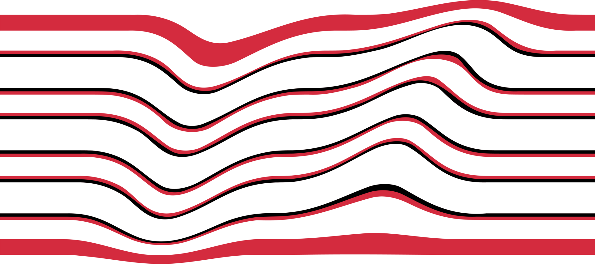 Abstract Red Wave Flow Line Striped Transparent Background 35666294 Png