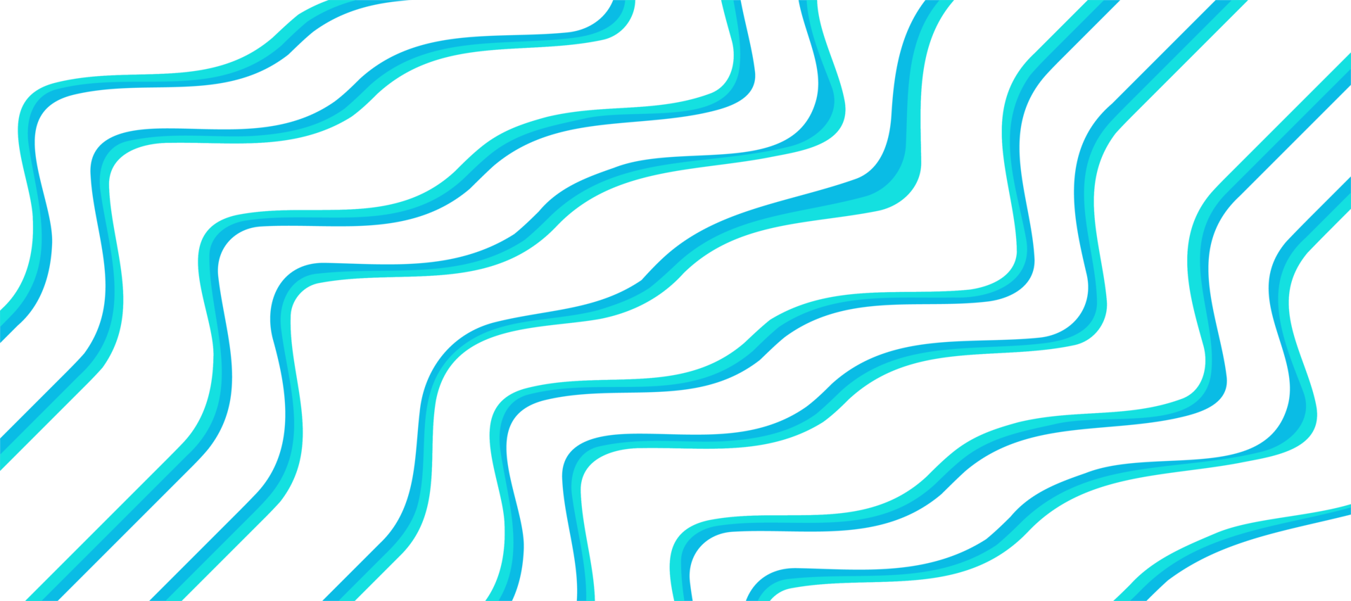 astratto blu mare onda flusso linea trasparente sfondo png