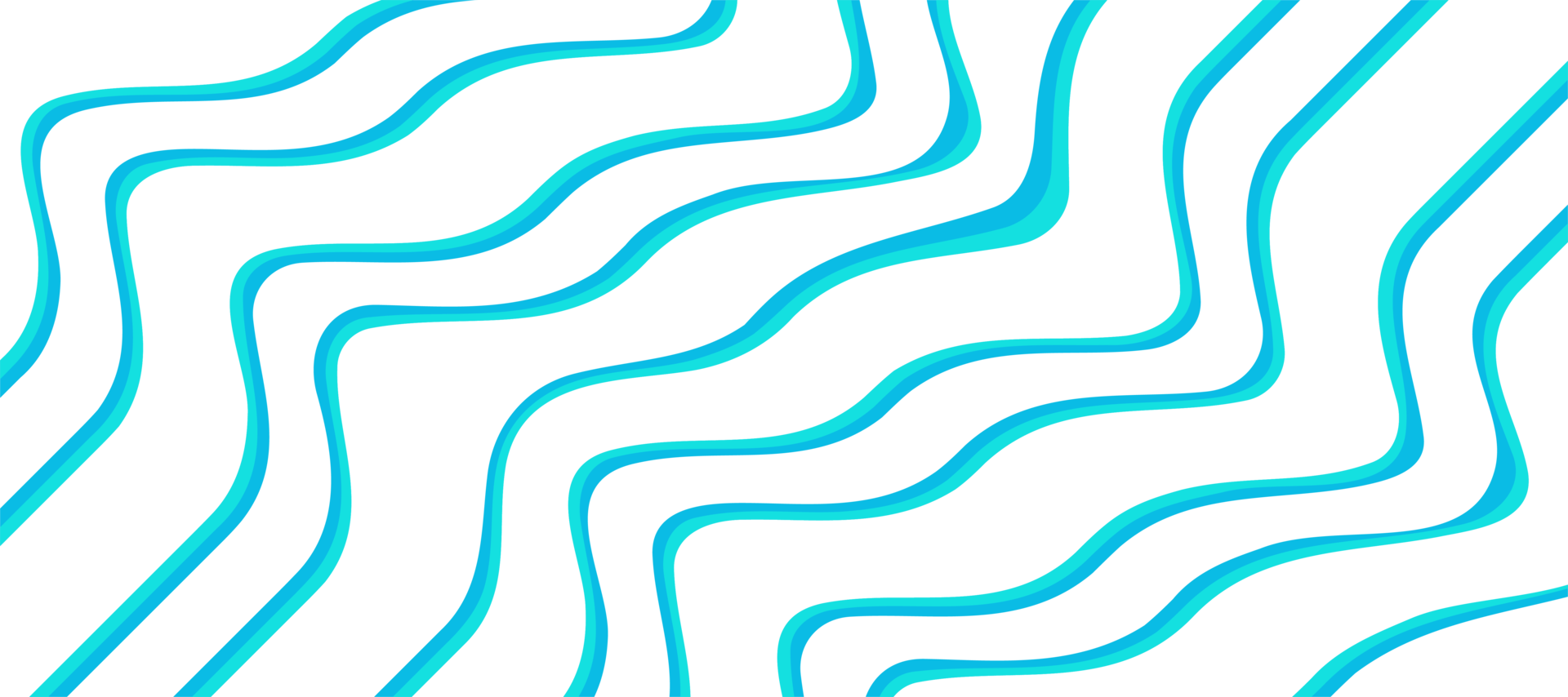 abstract blue sea wave flow line transparent background png