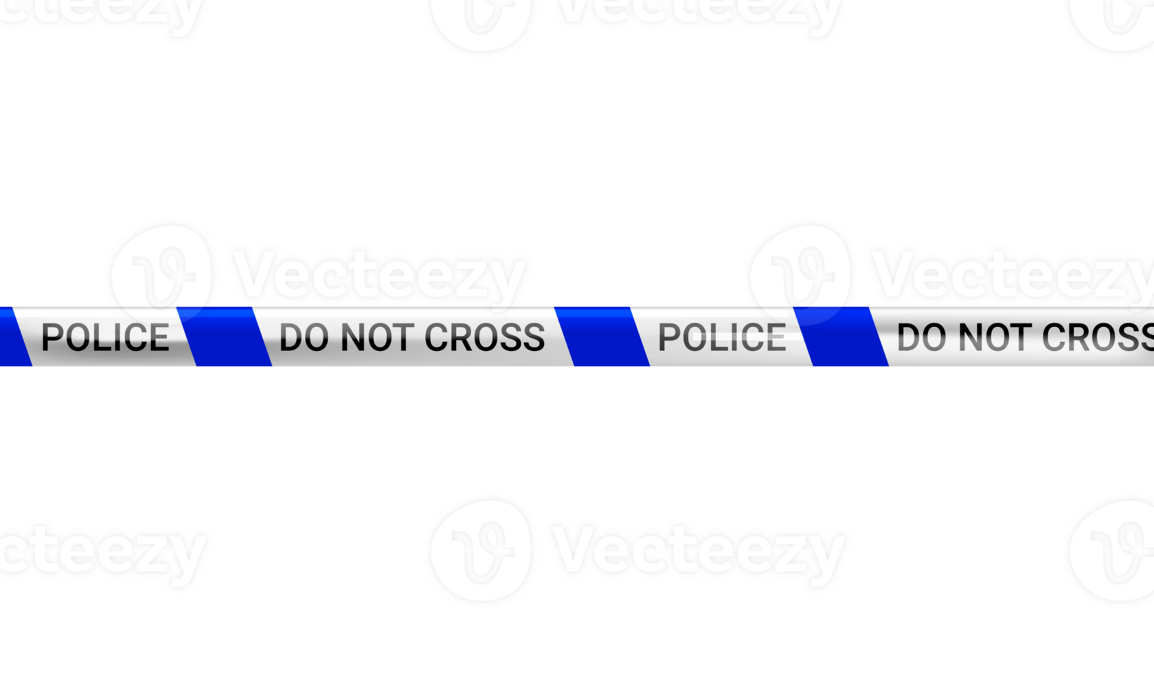 Police blue,white cordon.Isolated do not cross crime scene tape png