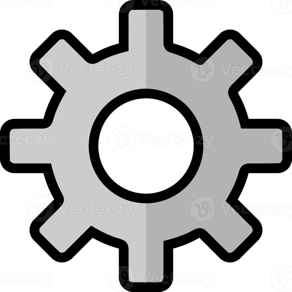 gear cogs engine machine icon png