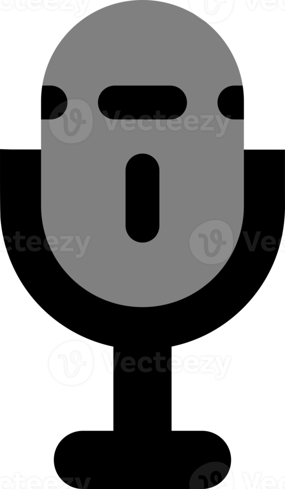 Black microphone icon png