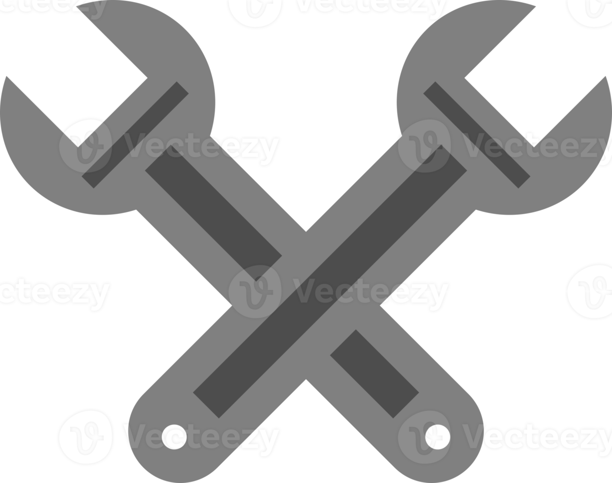 Cross wrench tool icon png