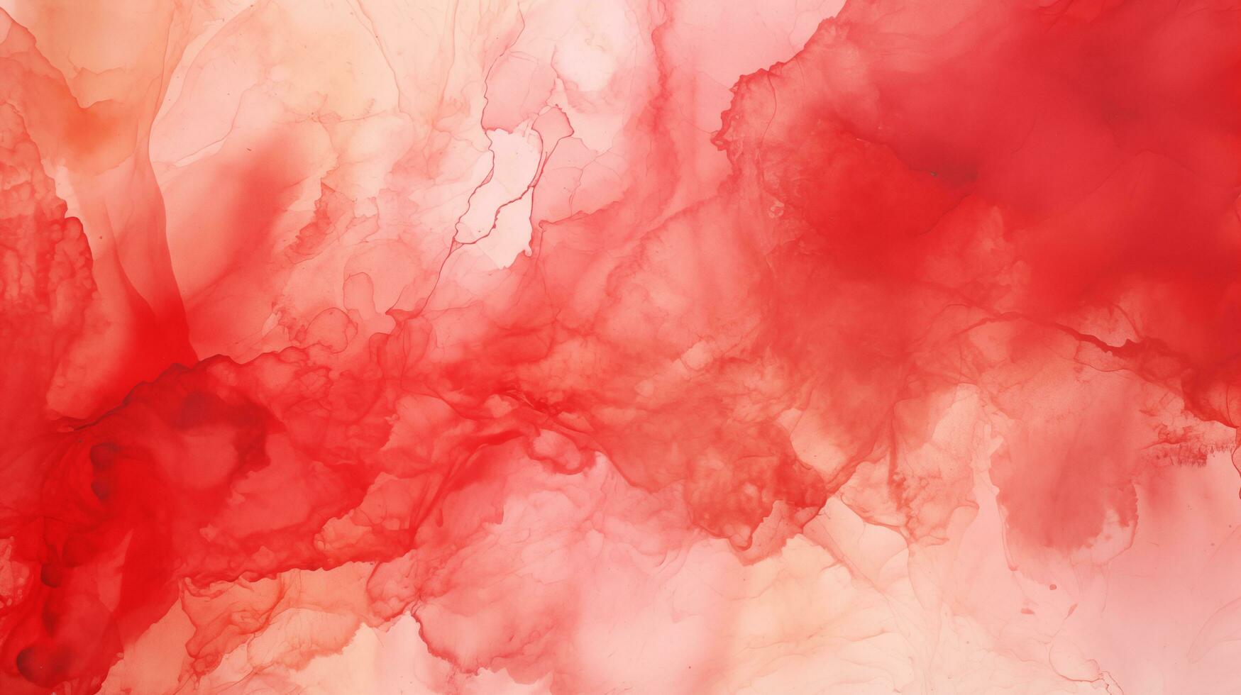 AI generated Red background painted with watercolor in abstract concept. photo