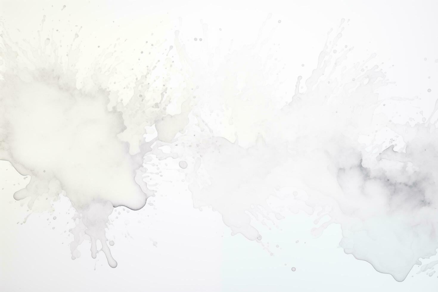 AI generated White background with white watercolor spread in the center. photo