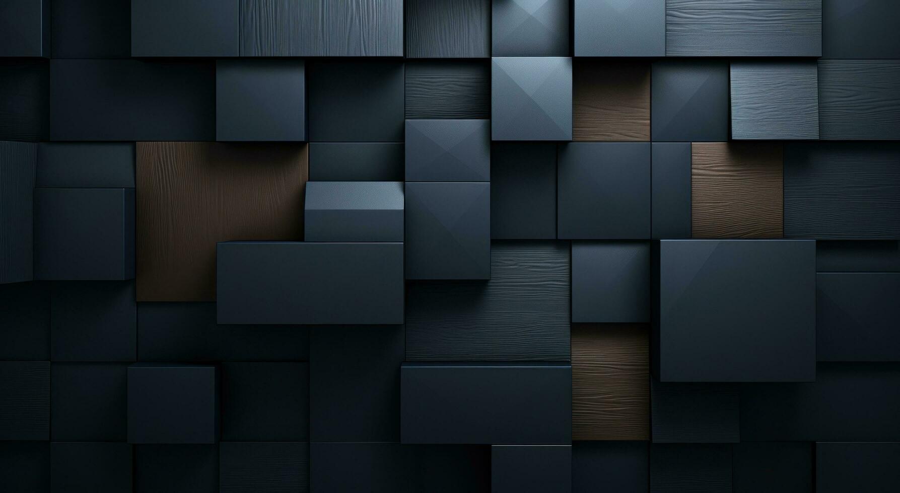 AI generated a black squareshaped pattern background is shown photo