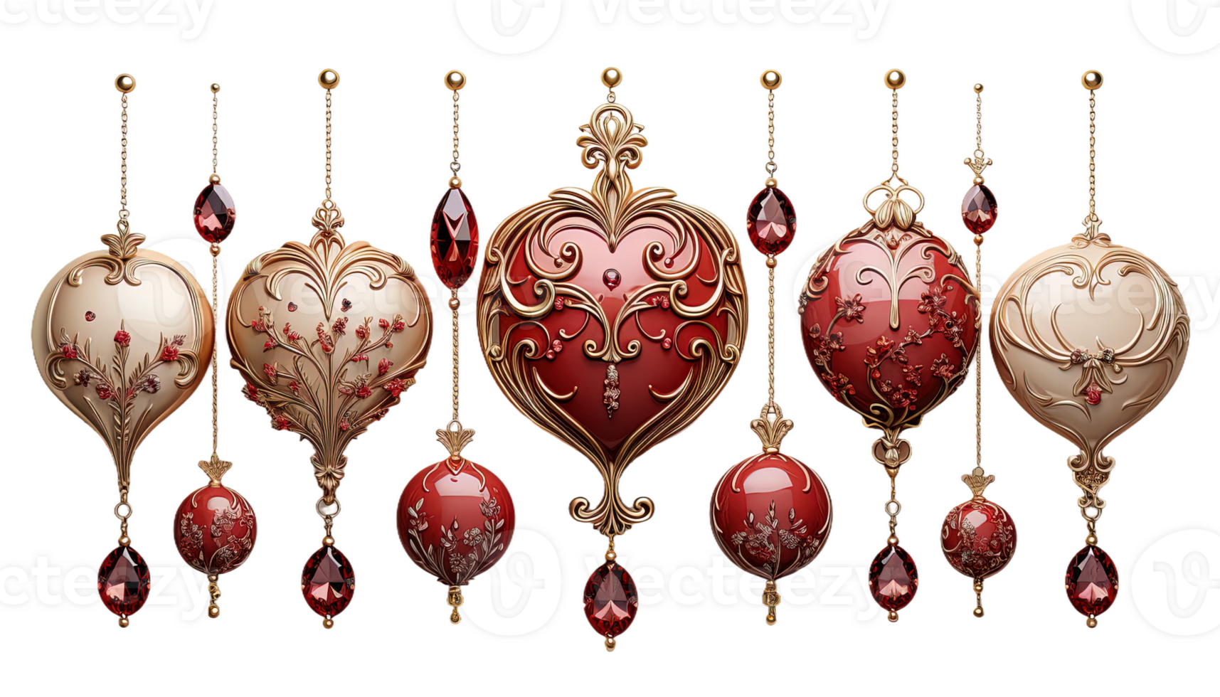 ai generiert Liebe Ornamente, romantisch Akzente, Liebe thematisch Dekor, Dekoration, Valentinstag Tag Ornamente, Jahrestag Design png