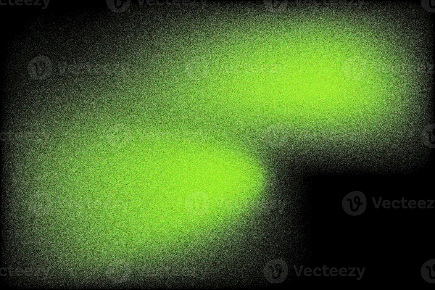 Green, neon, black, color gradient background. Abstract gradation, noise grain blur texture. Vector illustration photo