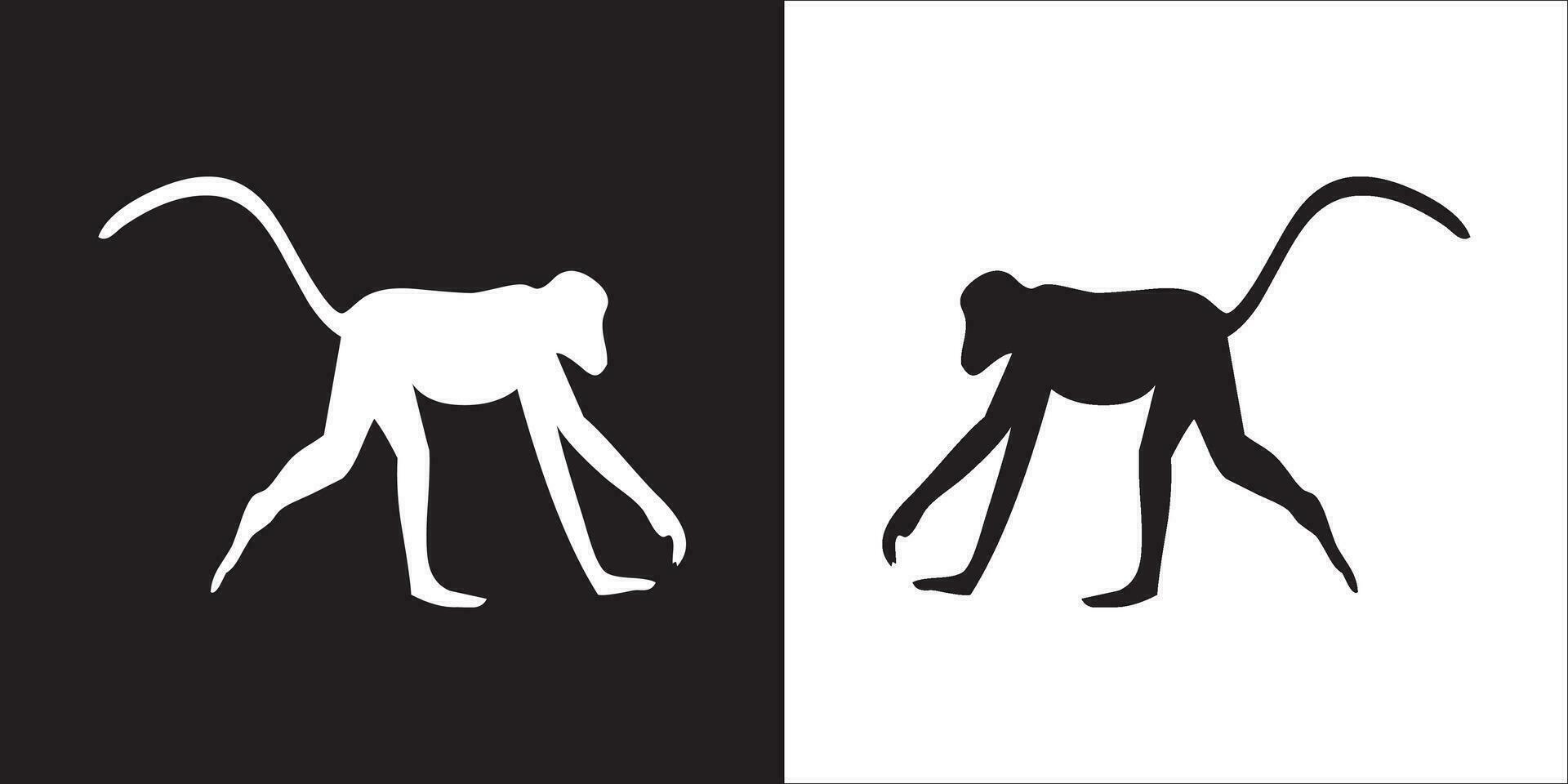 Illustration vector graphics of monkey icon