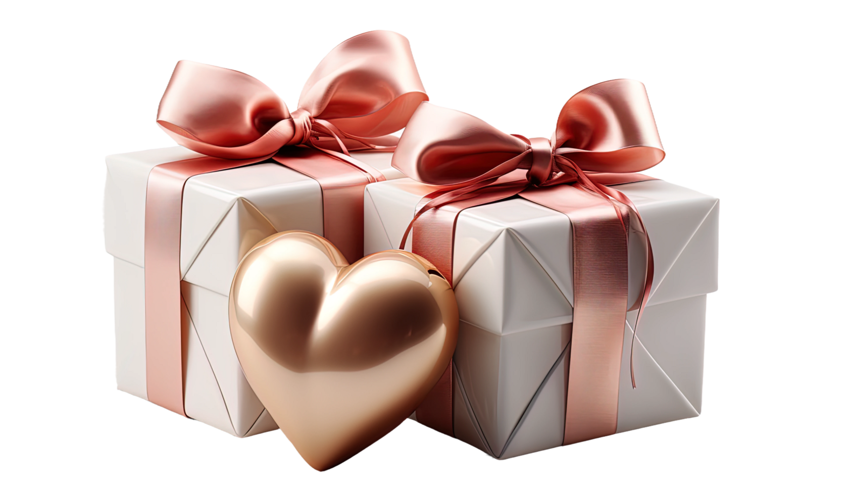 ai generado decorativo regalo cajas, San Valentín regalos, tema de amor clipart, sentido regalos, regalo caja colocar, amor cintas, San Valentín día decoración, romántico regalos png