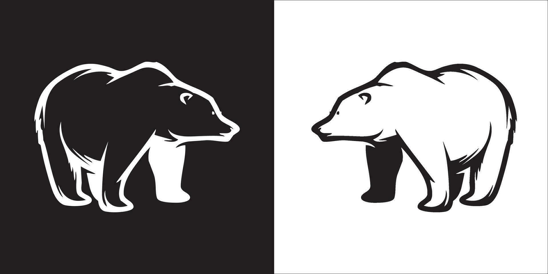 ilustración vector gráficos de oso icono