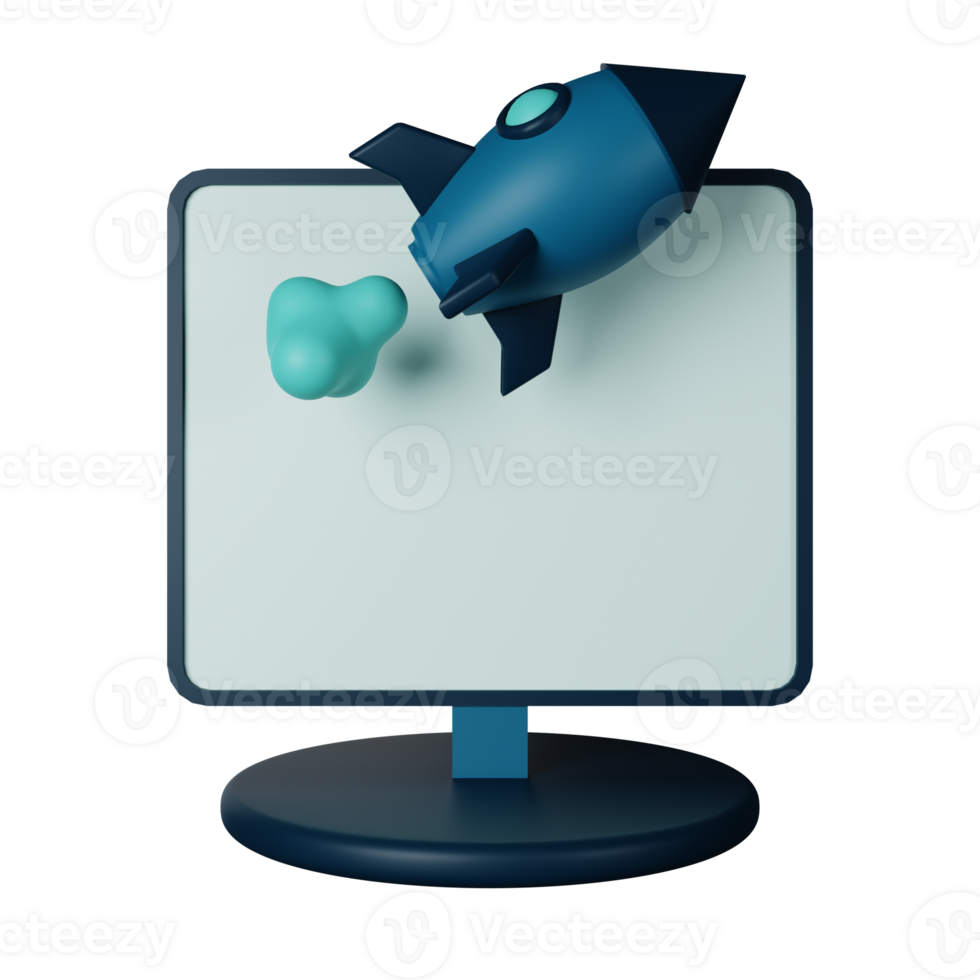 Startup 3D Icon Illustration png
