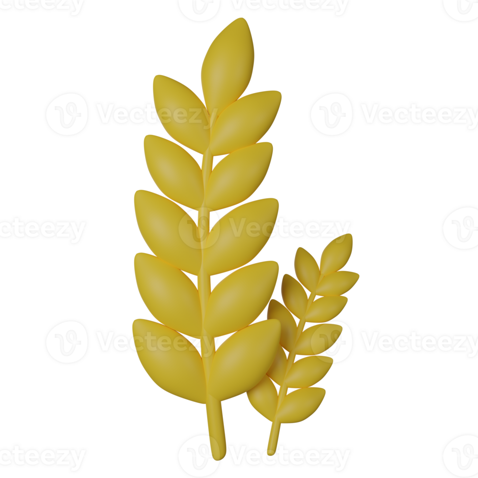 Wheat 3D Icon Illustration png