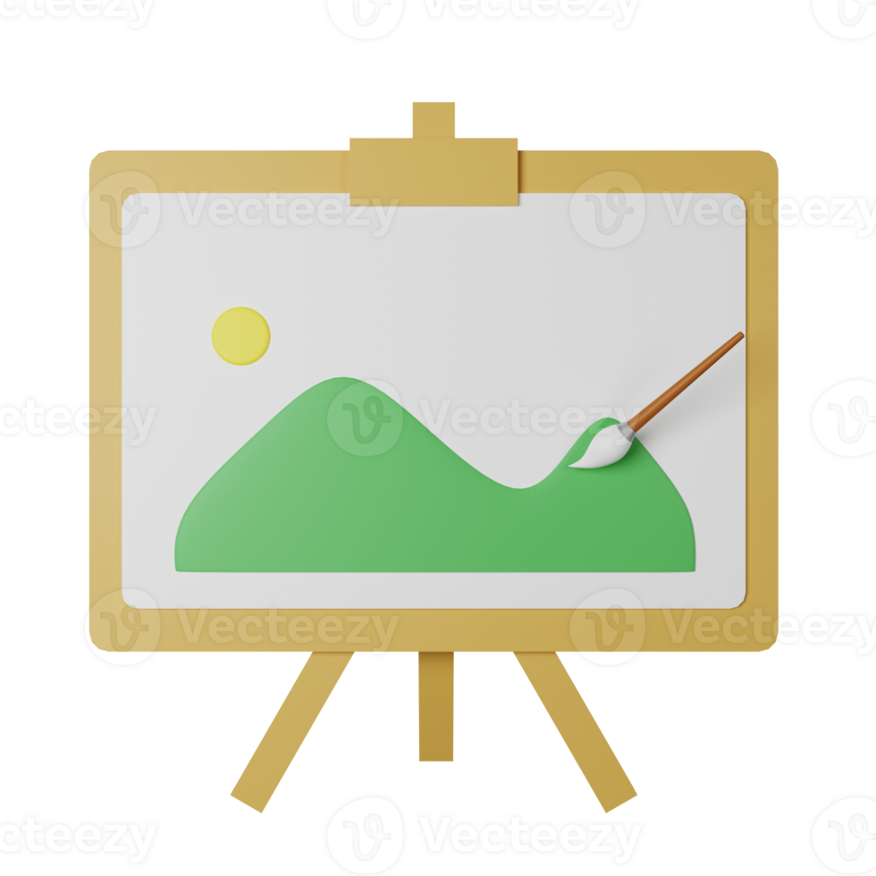 Art 3D Icon Illustration png