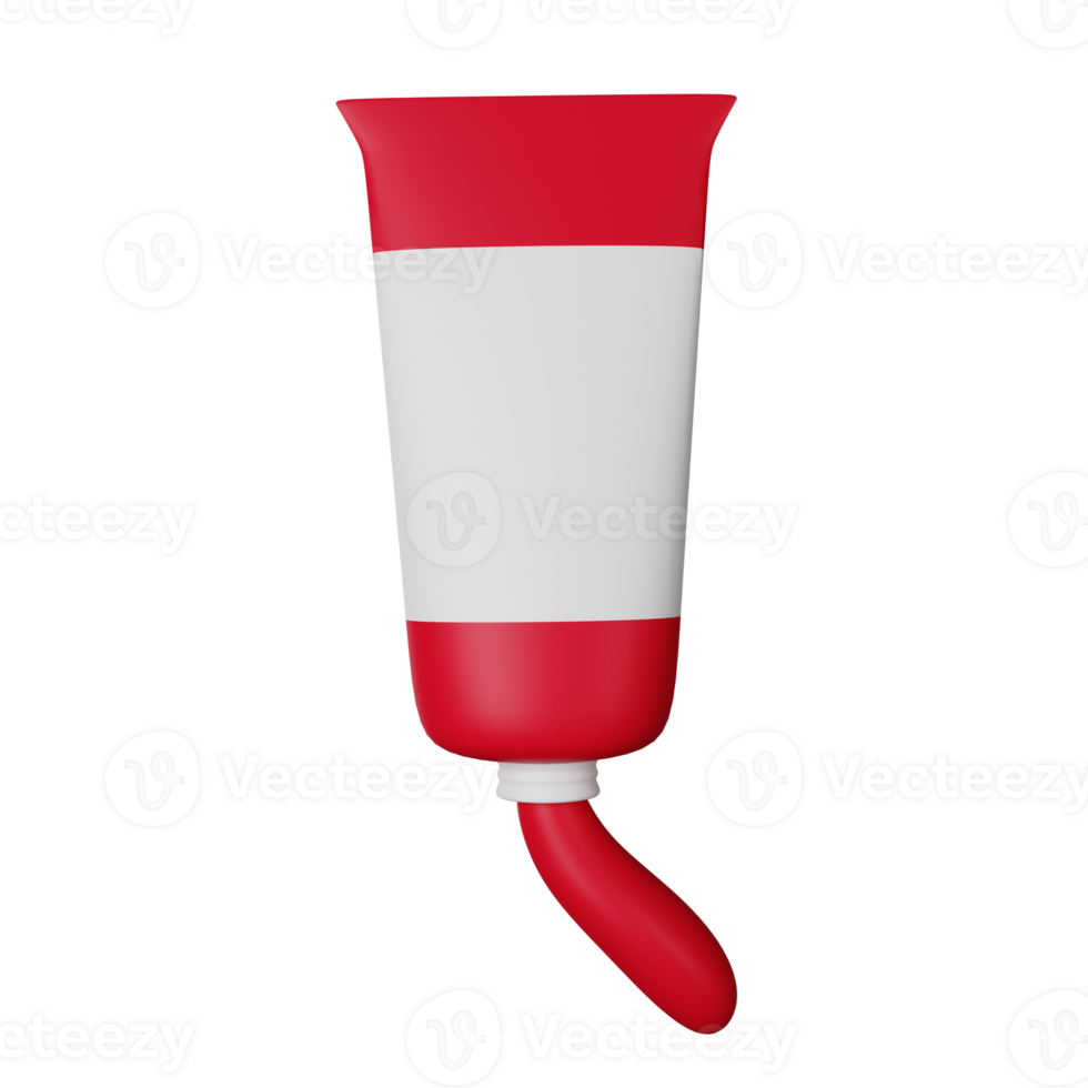 Paint Tube 3D Icon Illustration png