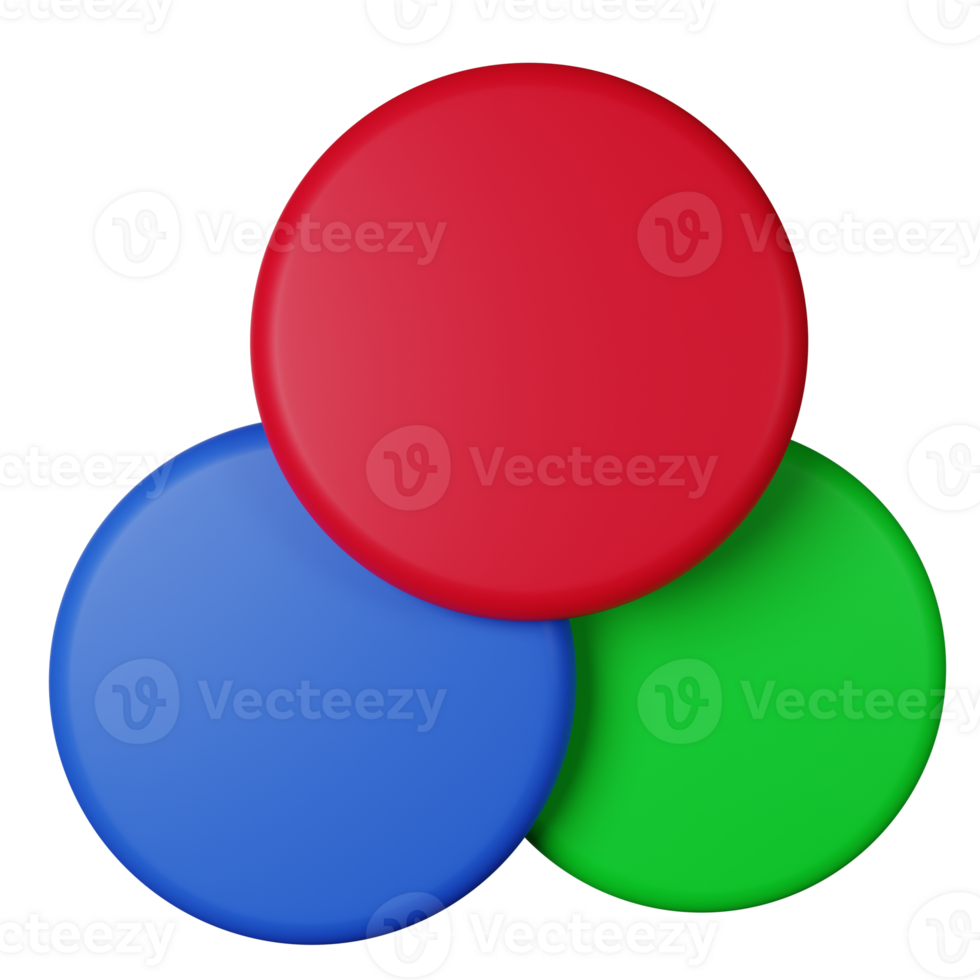 RGB 3D Icon Illustration png