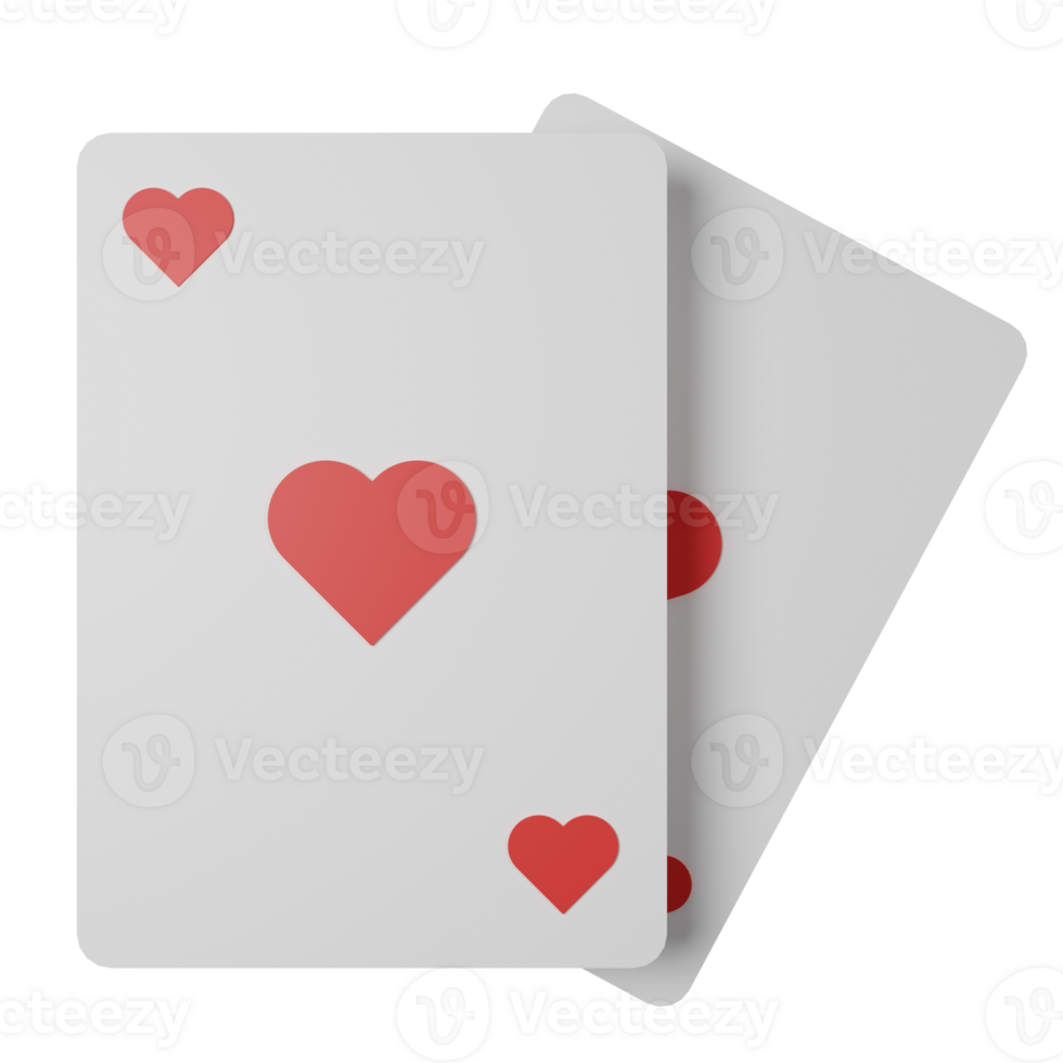 Playing Card 3D Icon Illustration png