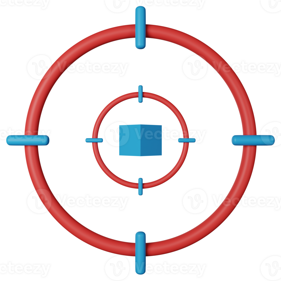 Target 3D Icon Illustration png