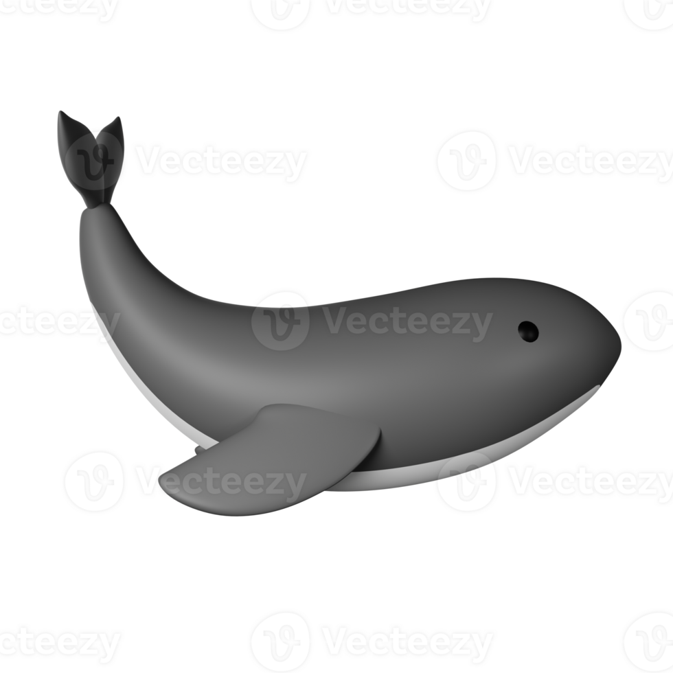 Orca 3D Icon Illustration png