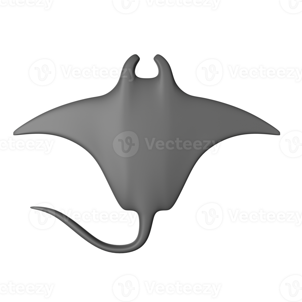 Manta Ray 3D Icon Illustration png