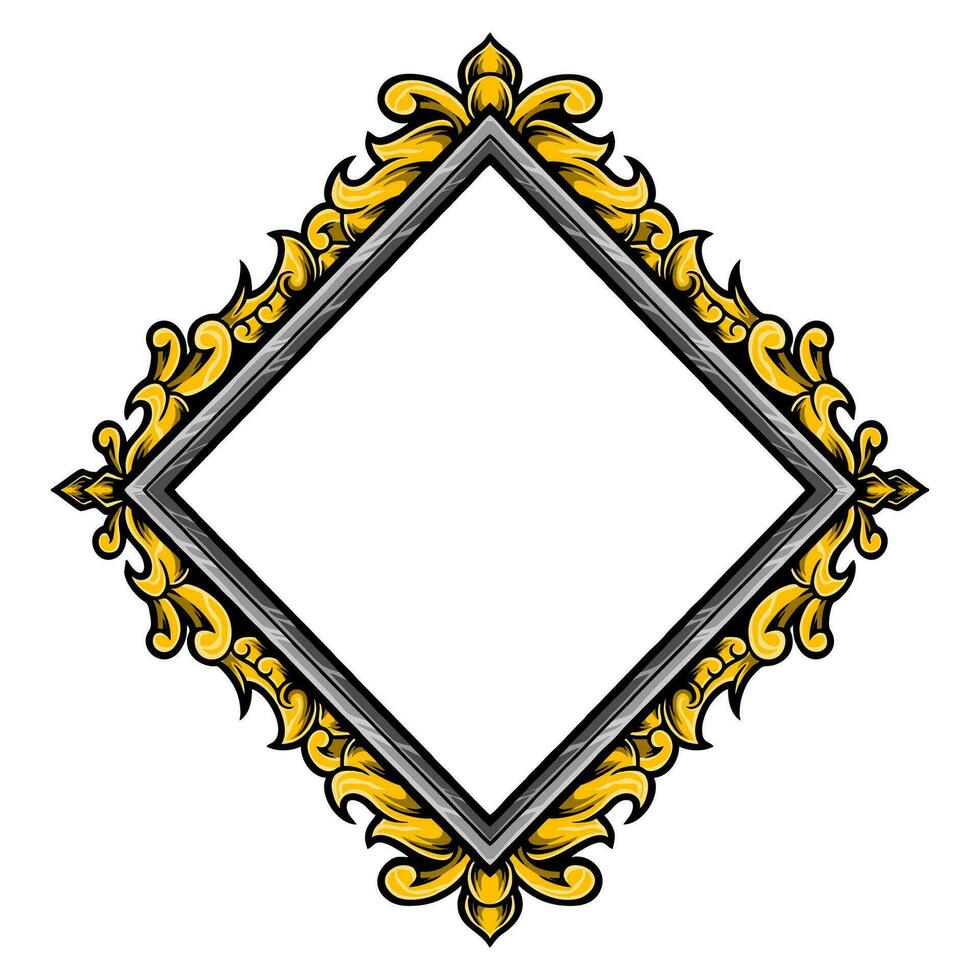 Vector classic vintage ornament frame