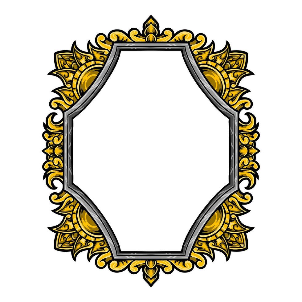 Vector classic vintage ornament frame