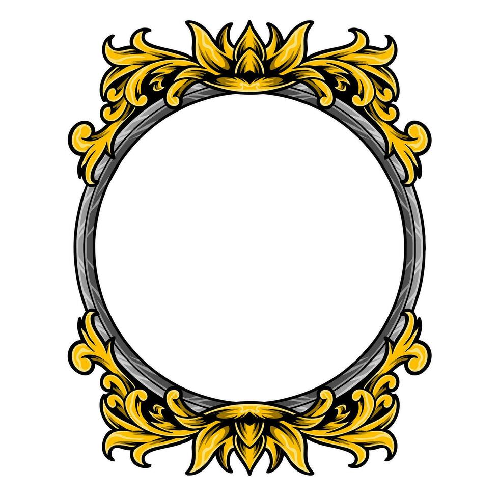 Vector classic vintage ornament frame