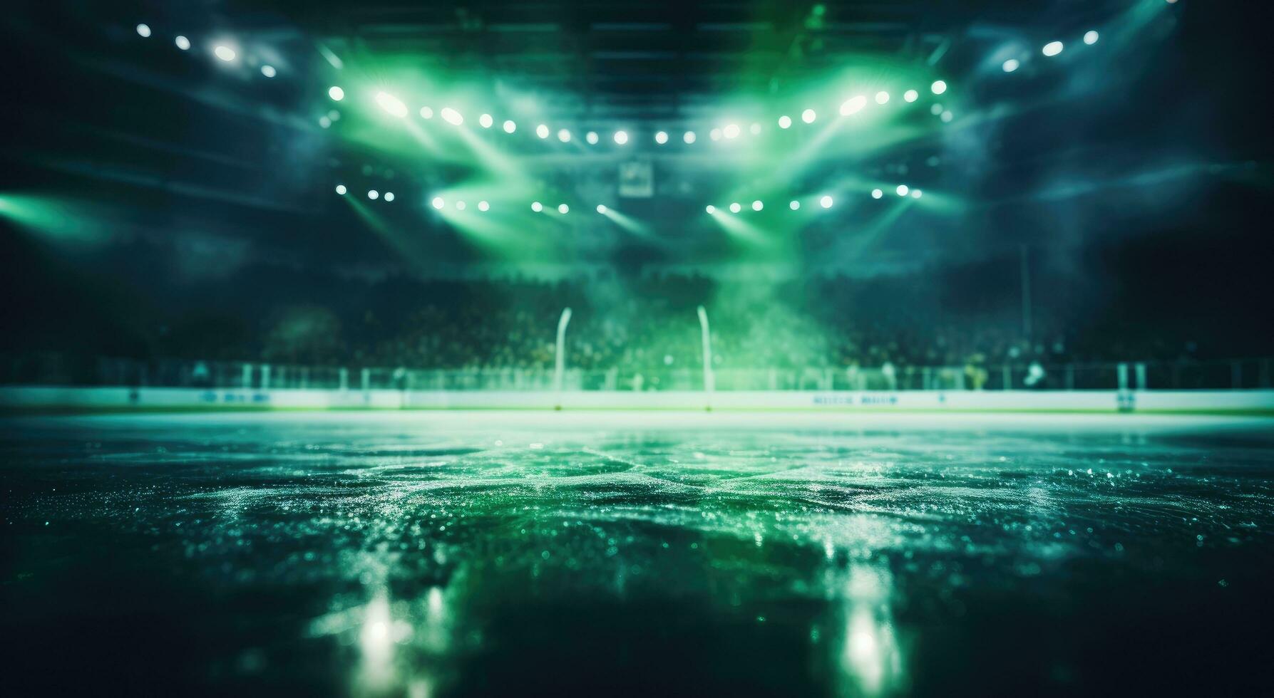 AI generated hockey court for photo shoot close up