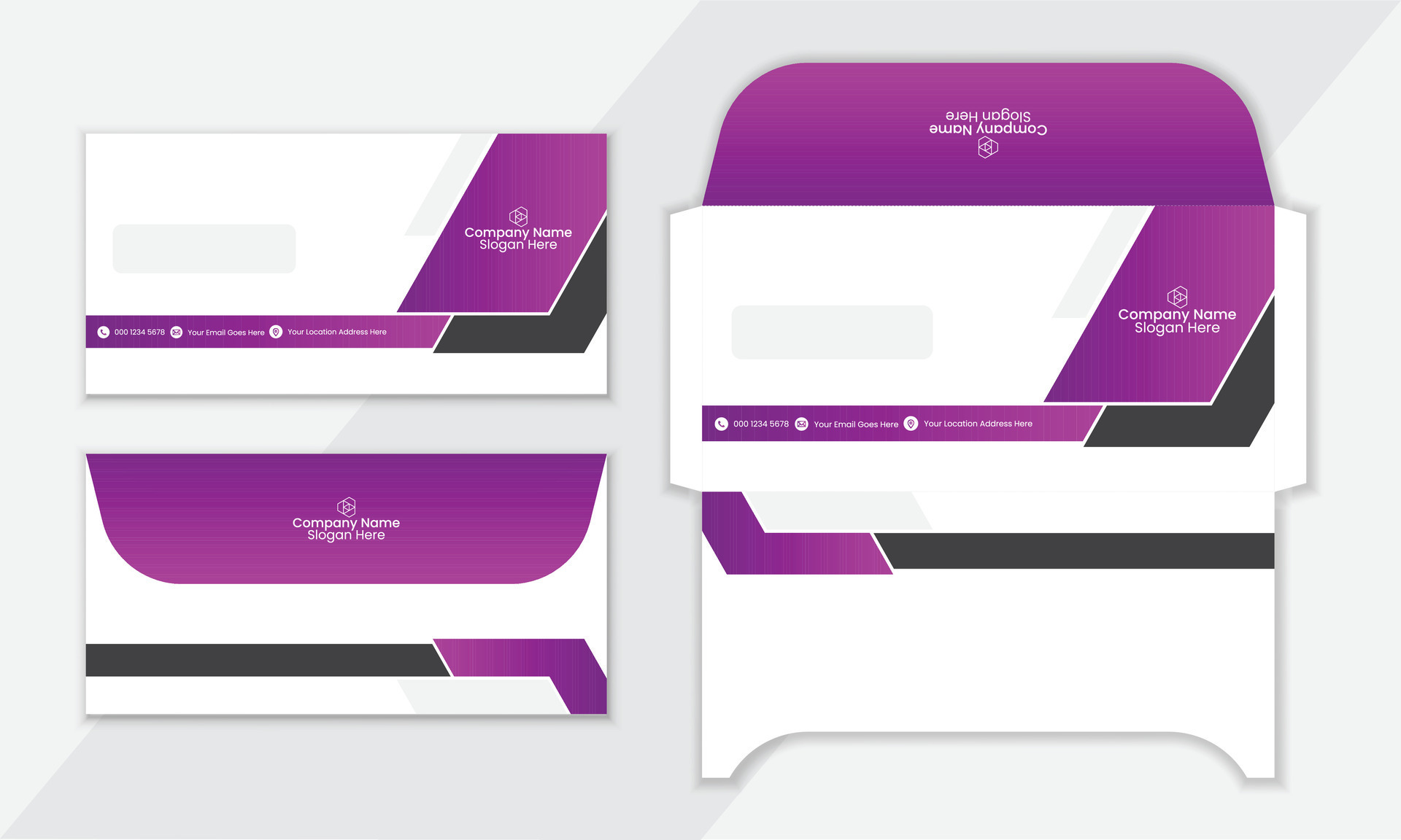 Corporate Business Envelope design template, Creative Modern Envelope