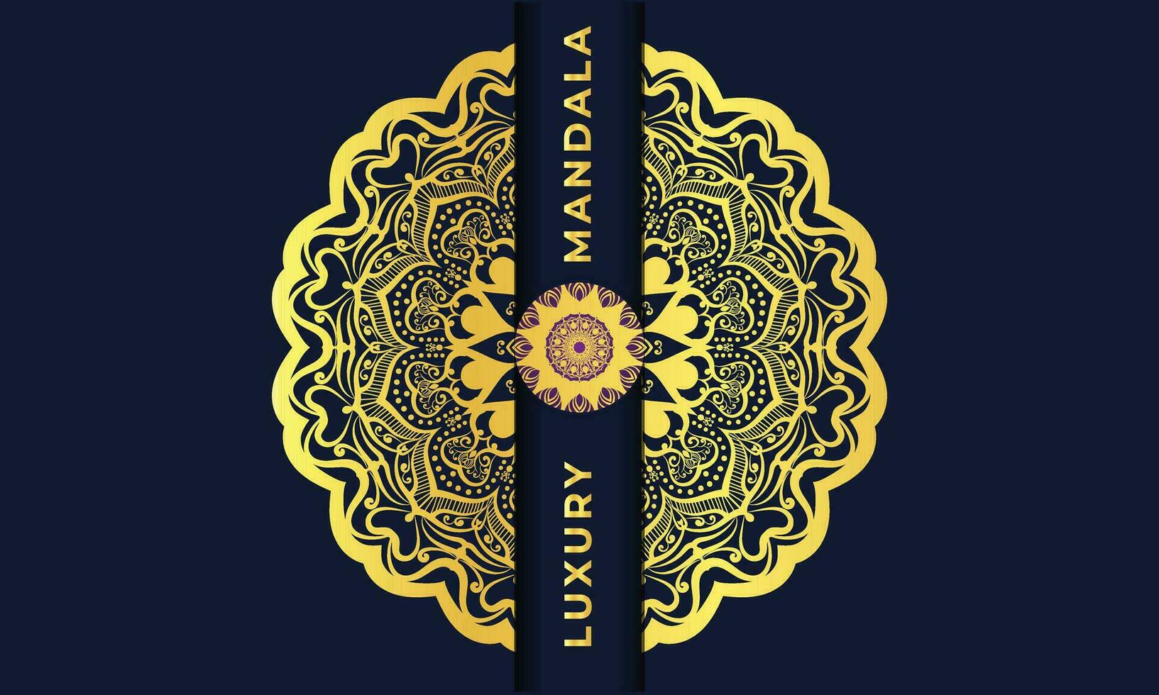 fondo de mandala de lujo con patrón arabesco dorado estilo árabe islámico oriental. vector