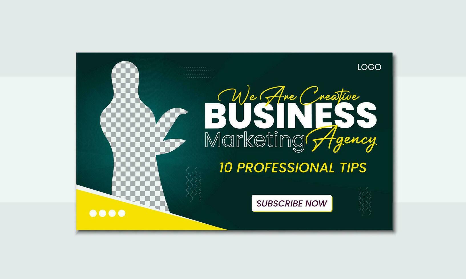 Modern Video Thumbnails for Online Video and Channel for the Business Promotion and Tutorials, Professional Business Premium Video Thumbnail Design. vector