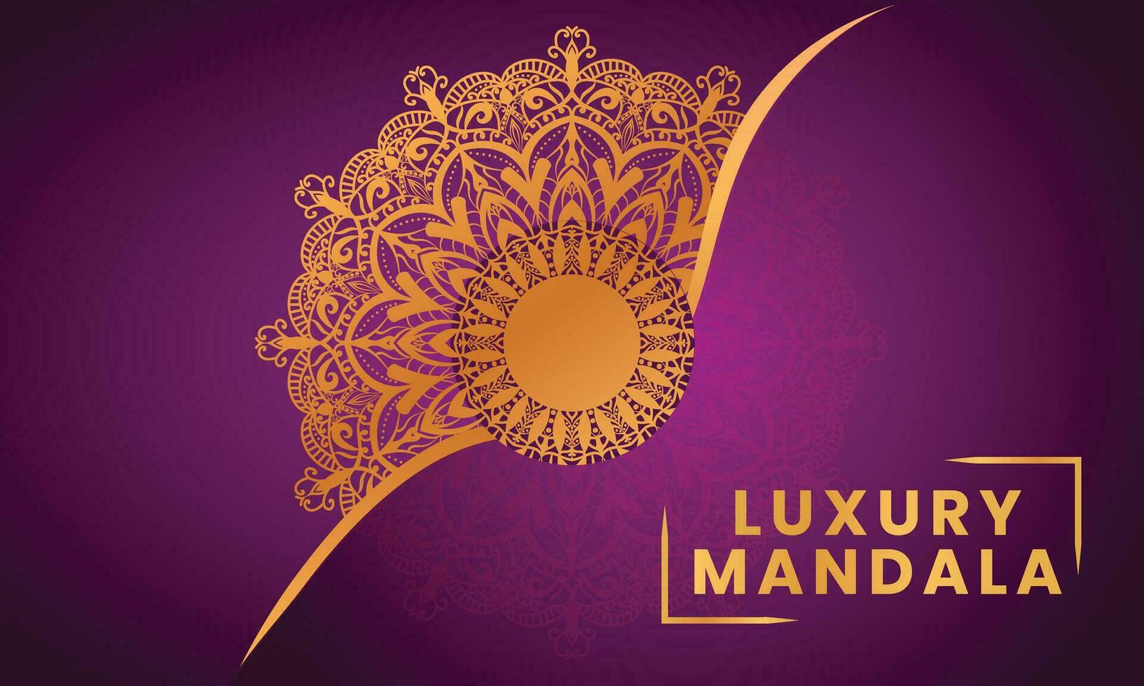 Mandala ornament luxury background illustration vector, Luxury ornamental mandala design background vector. vector