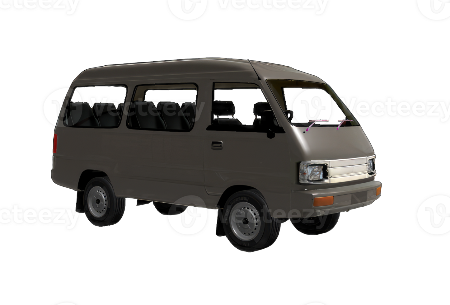 AI generated MPV car isolated on transparent background png