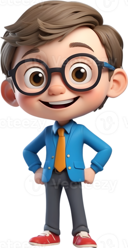 AI generated Cartoon boy with occupation illustration, cute little worker graphic, diverse professions artwork, boy in uniform design, career exploration concept, occupation character illustration png