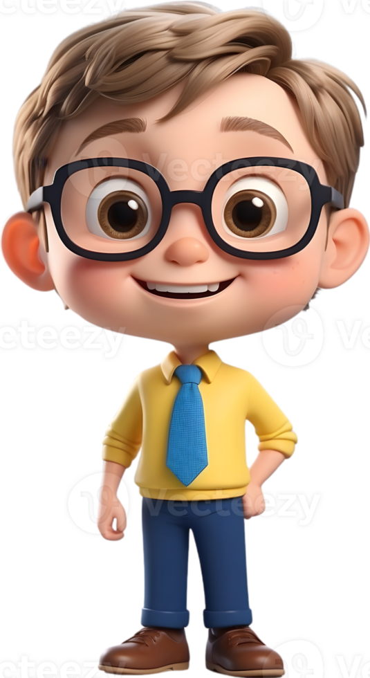 AI generated Cartoon boy with occupation illustration, cute little worker graphic, diverse professions artwork, boy in uniform design, career exploration concept, occupation character illustration png