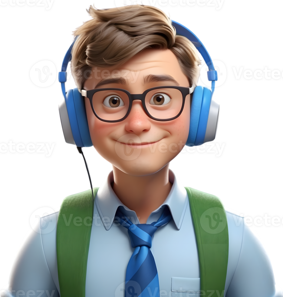 AI generated Cartoon boy with occupation illustration, cute little worker graphic, diverse professions artwork, boy in uniform design, career exploration concept, occupation character illustration png
