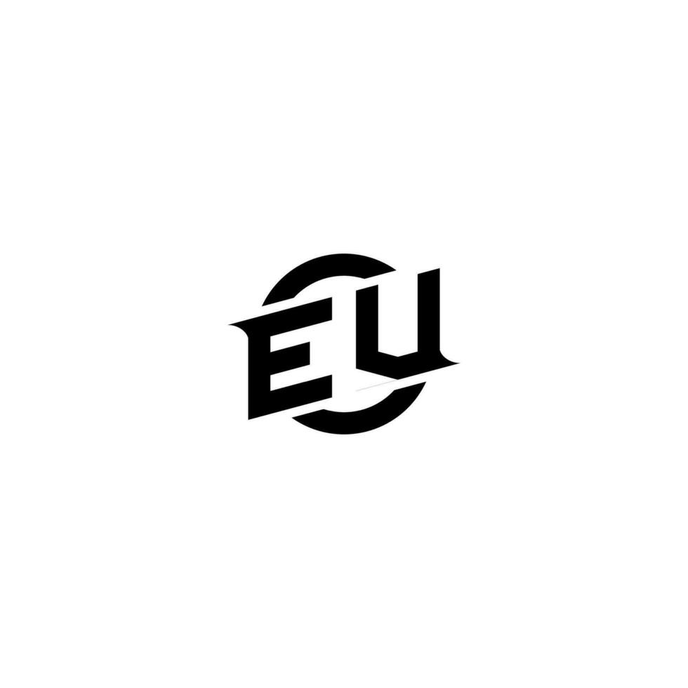 EV Premium esport logo design Initials vector