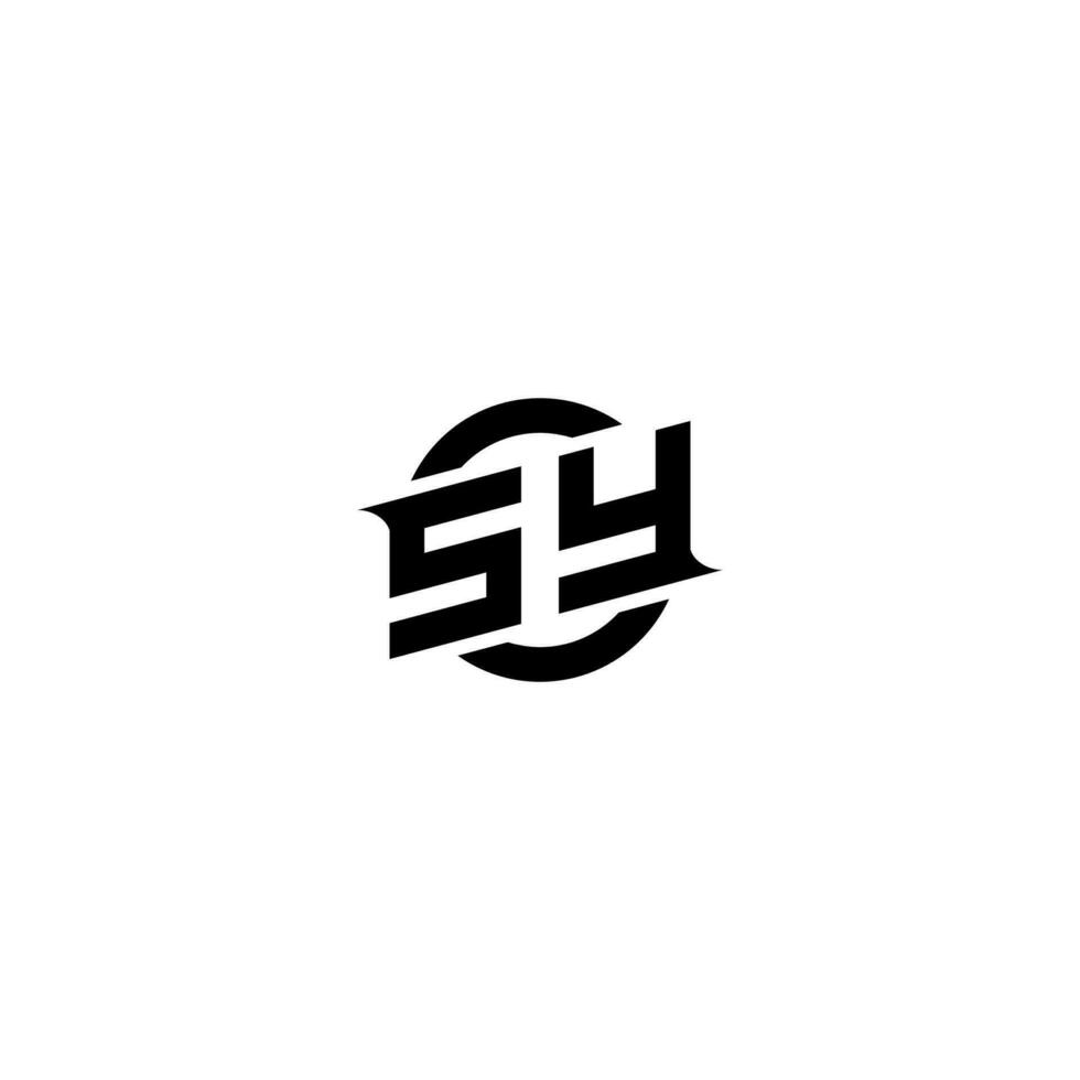 SY Premium esport logo design Initials vector