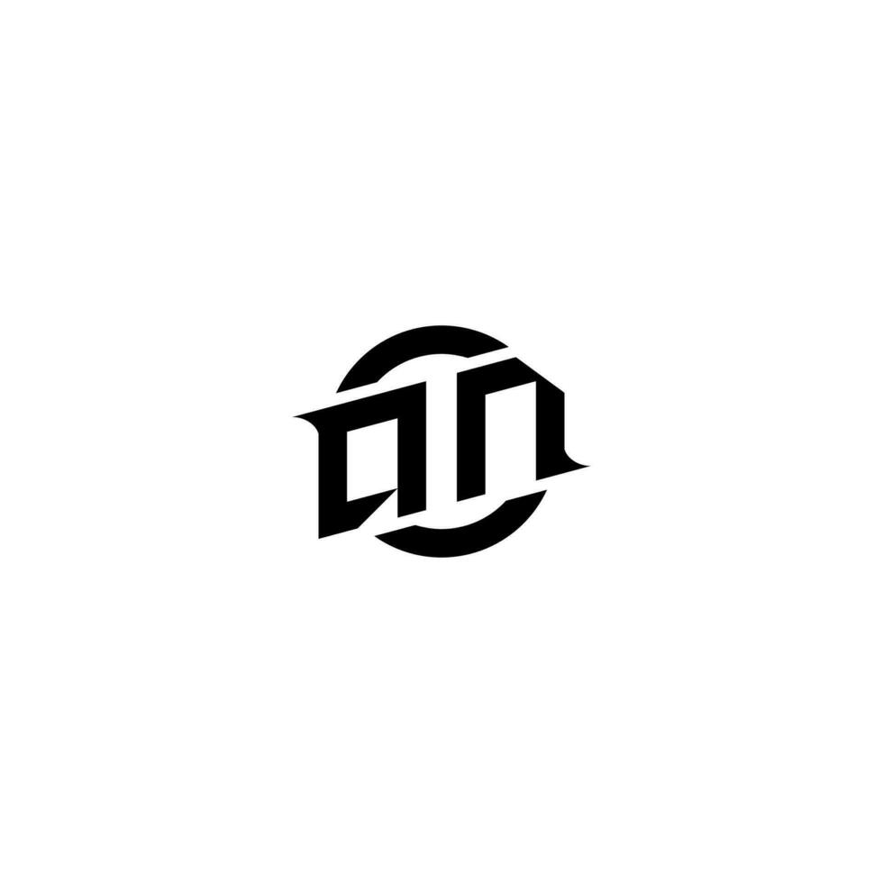 QN Premium esport logo design Initials vector