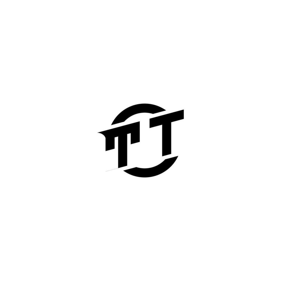 TT Premium esport logo design Initials vector