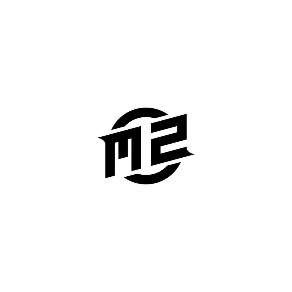 MZ Premium esport logo design Initials vector